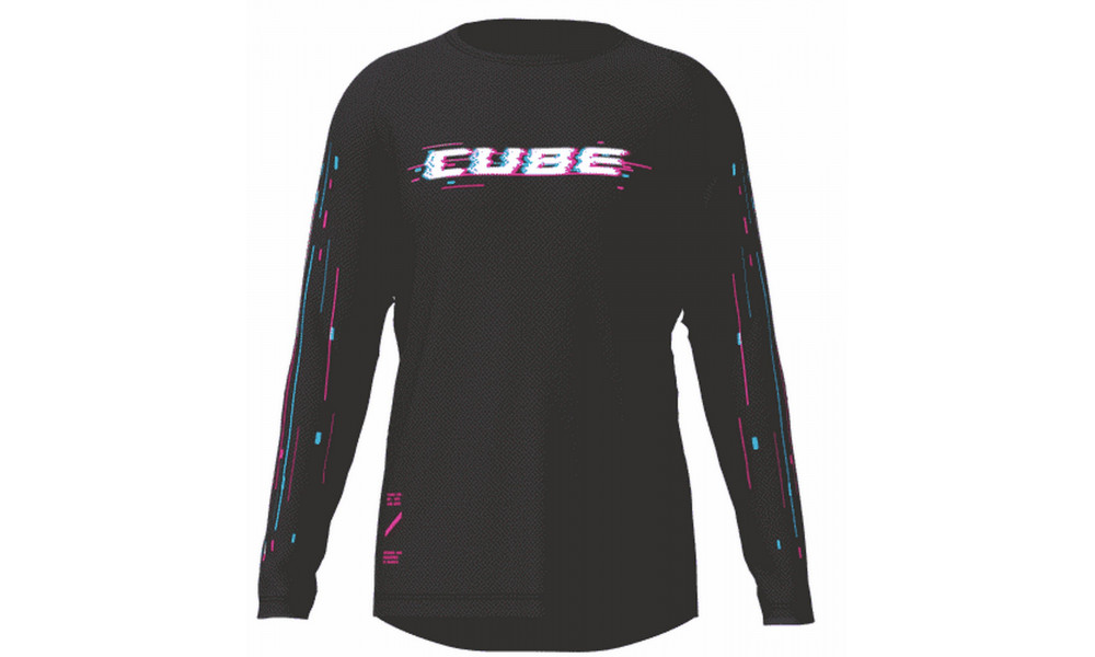 Jersey Cube MTB Glitch L/S black 