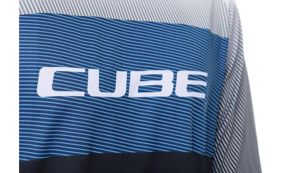 Jersey Cube Round CMPT MTB S/S black'n'blue'n'grey - 6