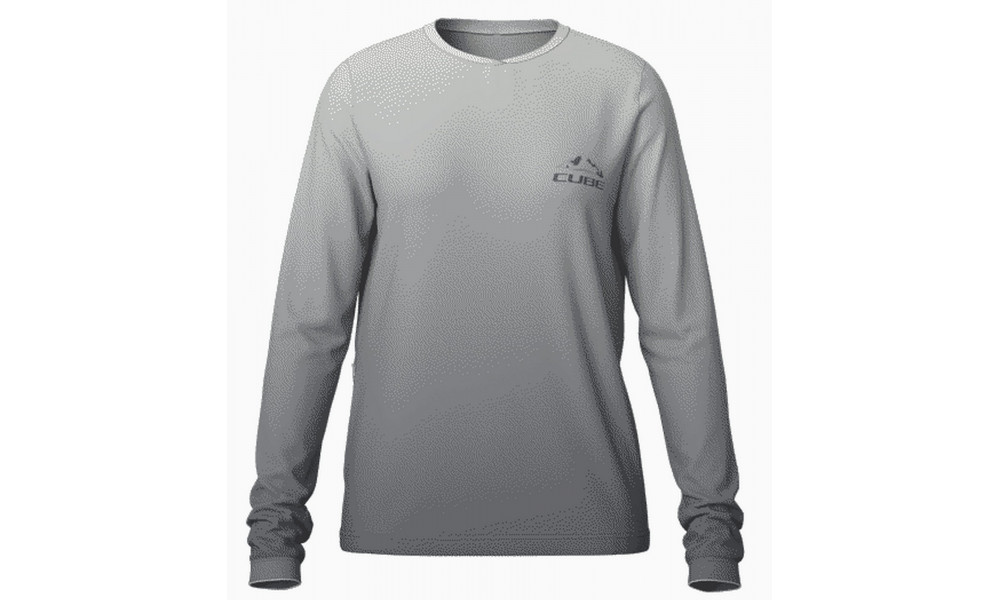 Jersey Cube Round Soft Touch MTB WS L/S grey 