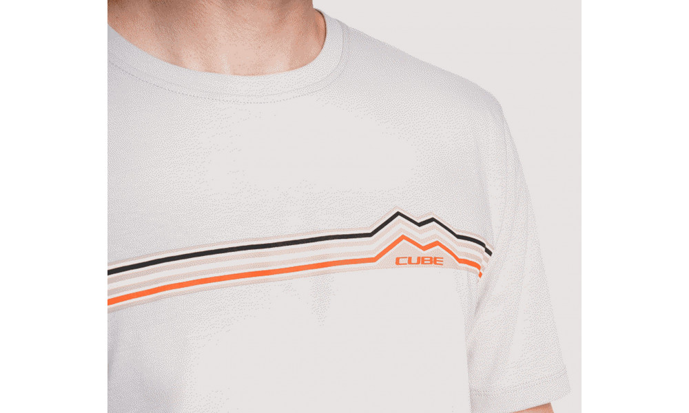 T-Shirt Cube Organic Fichtelmountains Classic grey - 3