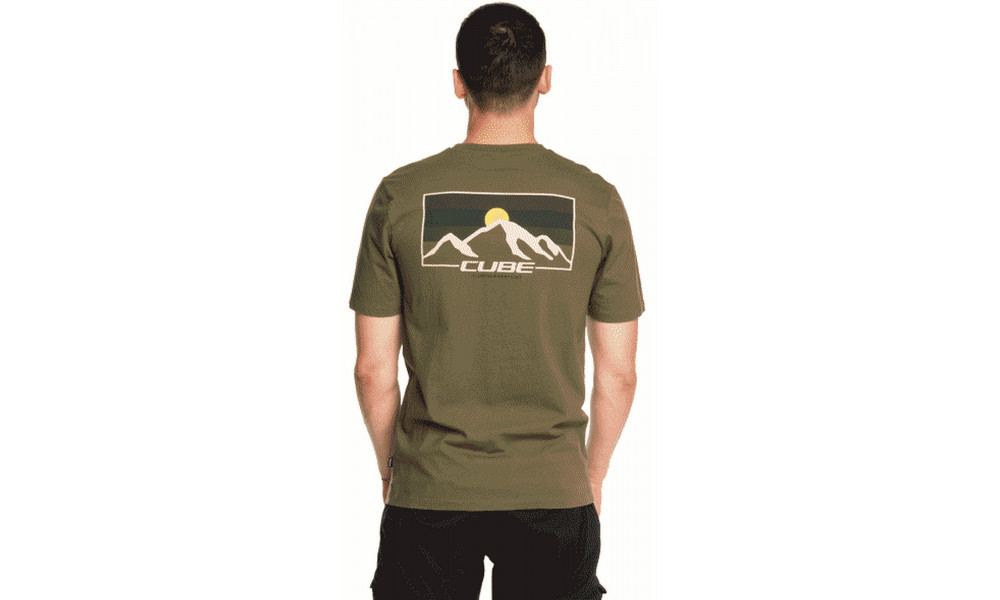T-Shirt Cube Organic Sunrise olive - 4