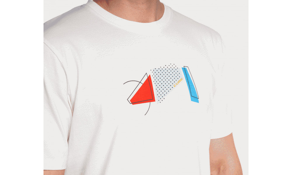T-Shirt Cube Organic Teamline Cubeism white - 4