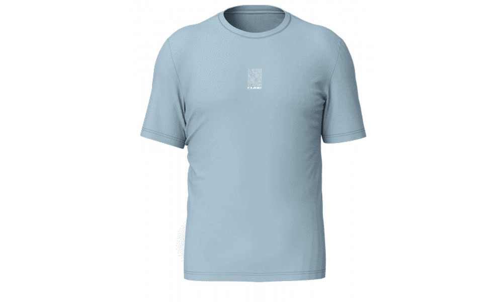 T-Shirt Cube Organic Topography blue - 1