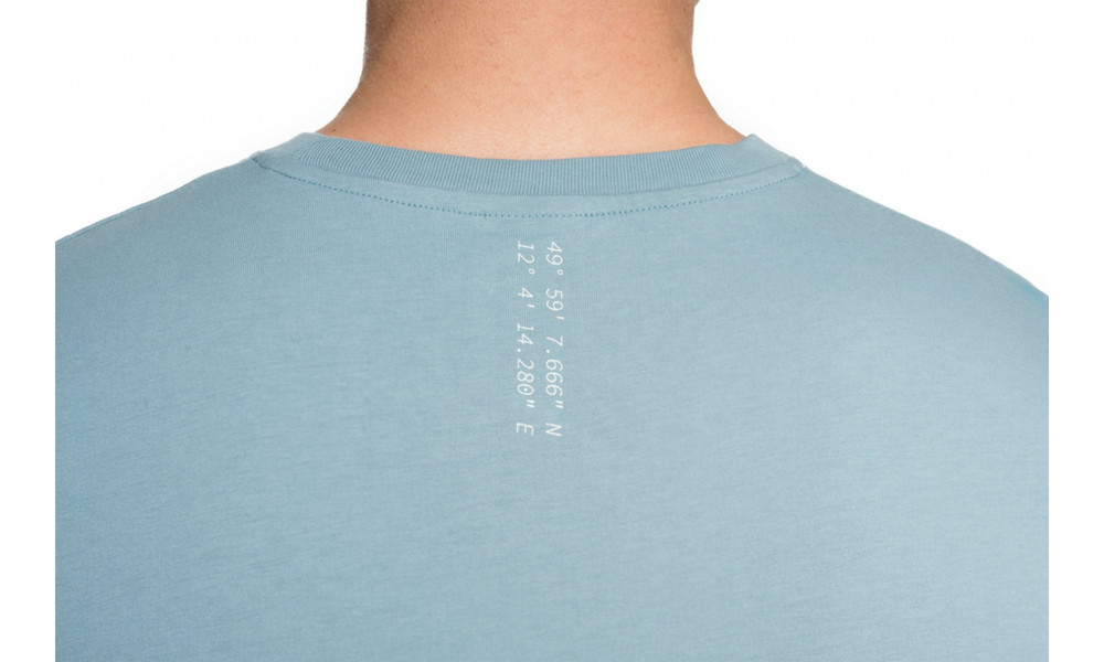 T-Shirt Cube Organic Topography blue - 2