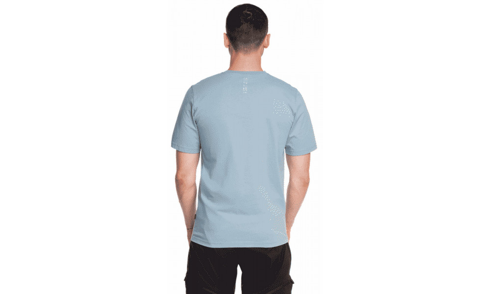 T-Shirt Cube Organic Topography blue - 3