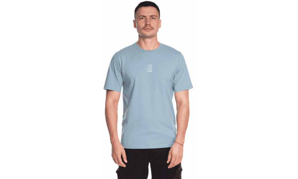 T-Shirt Cube Organic Topography blue - 5