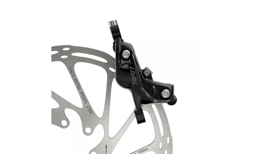 Суппорт дискового тормоза SRAM Level C1 4-piston hydraulic post mount silver - 4