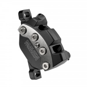Суппорт дискового тормоза SRAM Maven Ultimate A1 4-piston hydraulic post mount black-silver Суппорт дискового тормоза SRAM Maven Ultimate A1 4-piston hydraulic post mount black-silver