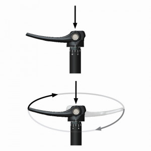 Front hub axle SRAM Maxle Ultimate Gravel 12x100mm M12x1.5mm