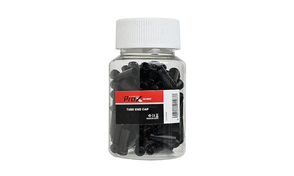 Brake outer casing caps ProX Alu black (100pcs.) - 2