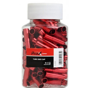 Brake outer casing caps ProX Alu red (100pcs.)