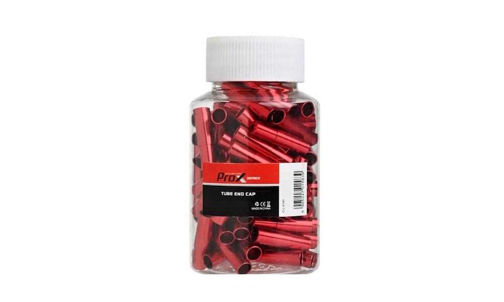 Brake outer casing caps ProX Alu red (100pcs.) - 2