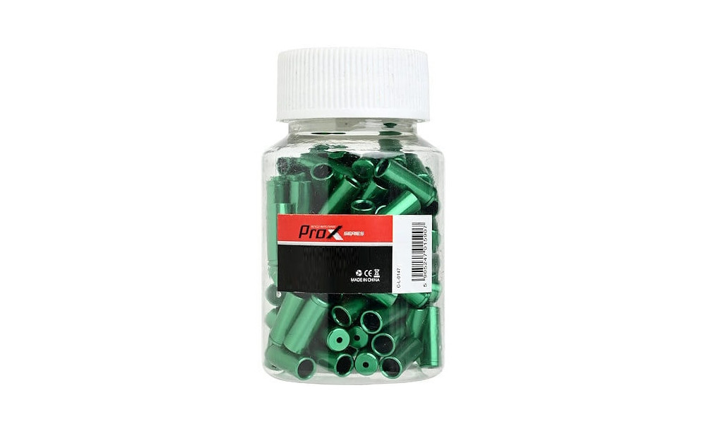 Brake outer casing caps ProX Alu green (100pcs.) - 2