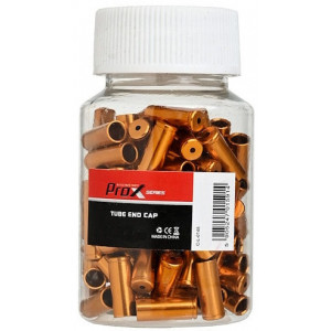 Brake outer casing caps ProX Alu gold (100pcs.)