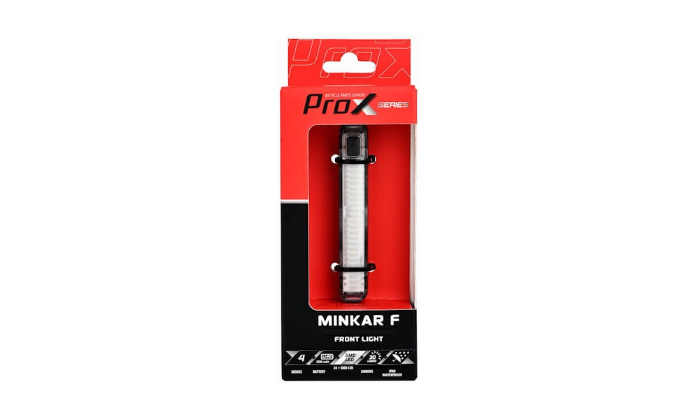 Передняя лампа ProX Minkar F 24xSMD LED Memory Safe mode 30Lm USB - 4