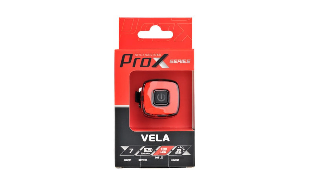 Задняя ламп ProX Vela COB LED 30Lm Memory USB - 3