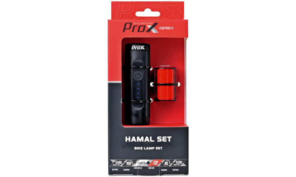 Комплект ламп ProX Hamal 600Lm + Zeta S 80Lm USB - 4