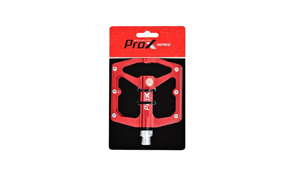 Педали ProX Stig 24 Alu Pins axle Cr-Mo red - 3