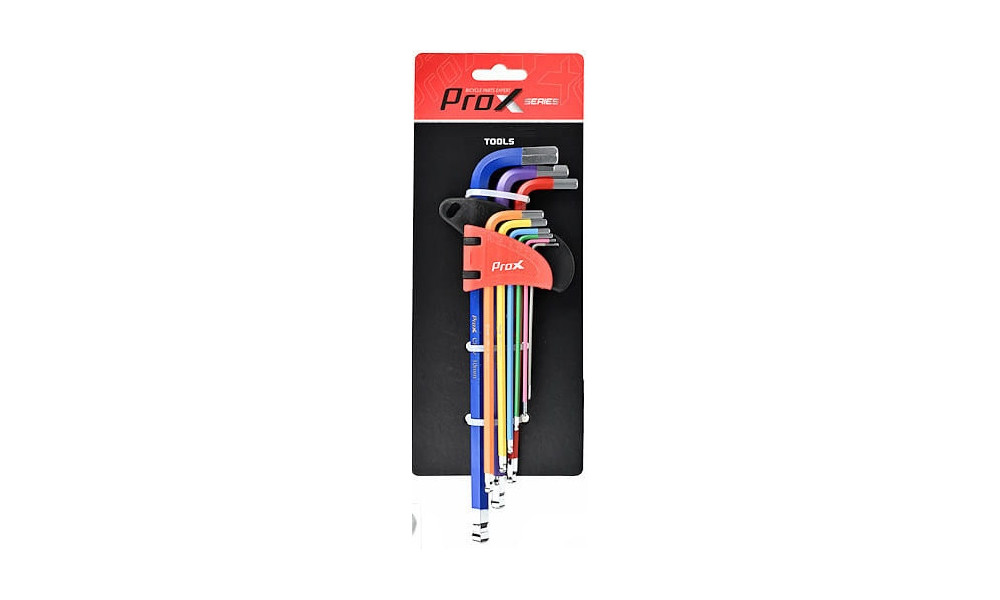 Tool ProX Hex 1.5/2/2.5/3/4/5/6/8/10mm CR-V multicolored - 2