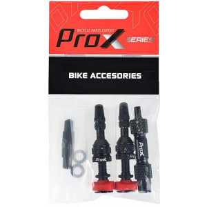 Комплект вентилей ProX Tubeless + key 40mm black