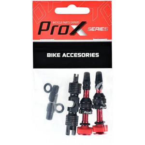 Комплект вентилей ProX Tubeless + key 40mm red