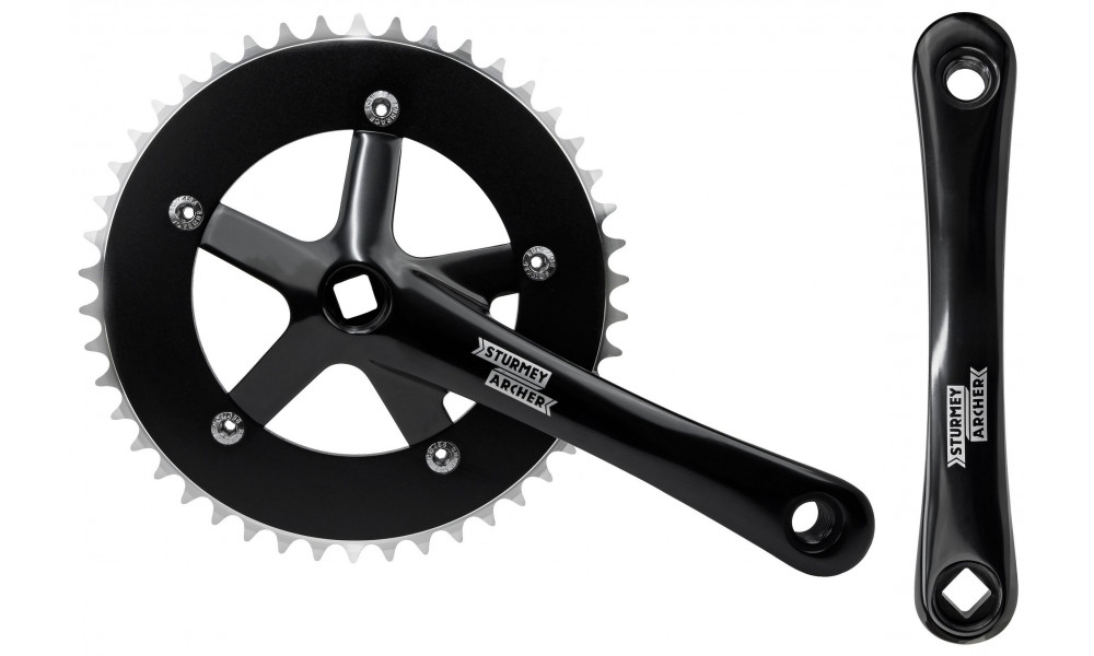 Блок передних звезд Sturmey-Archer 170mm 1-speed black - 1