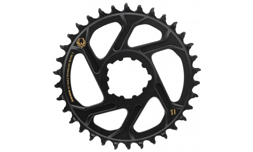 Передняя звезда SRAM MTB Eagle X-Sync2 Direct Mount alu 11-speed 3mm offset 34T gold 