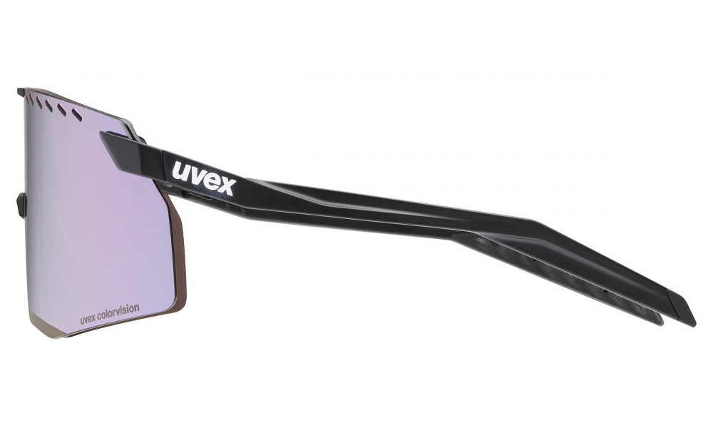 Glasses Uvex pace stage CV black matt / pushy pink - 2