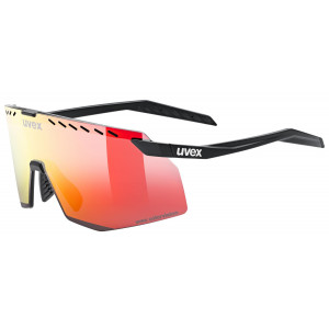 Glasses Uvex pace stage CV black matt / racy red