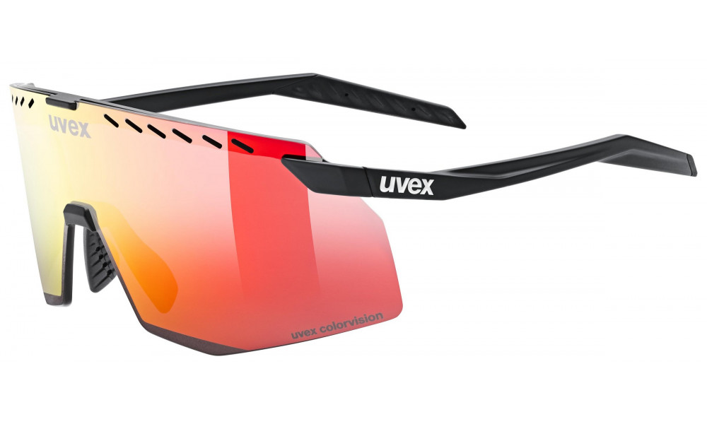 Glasses Uvex pace stage CV black matt / racy red - 1