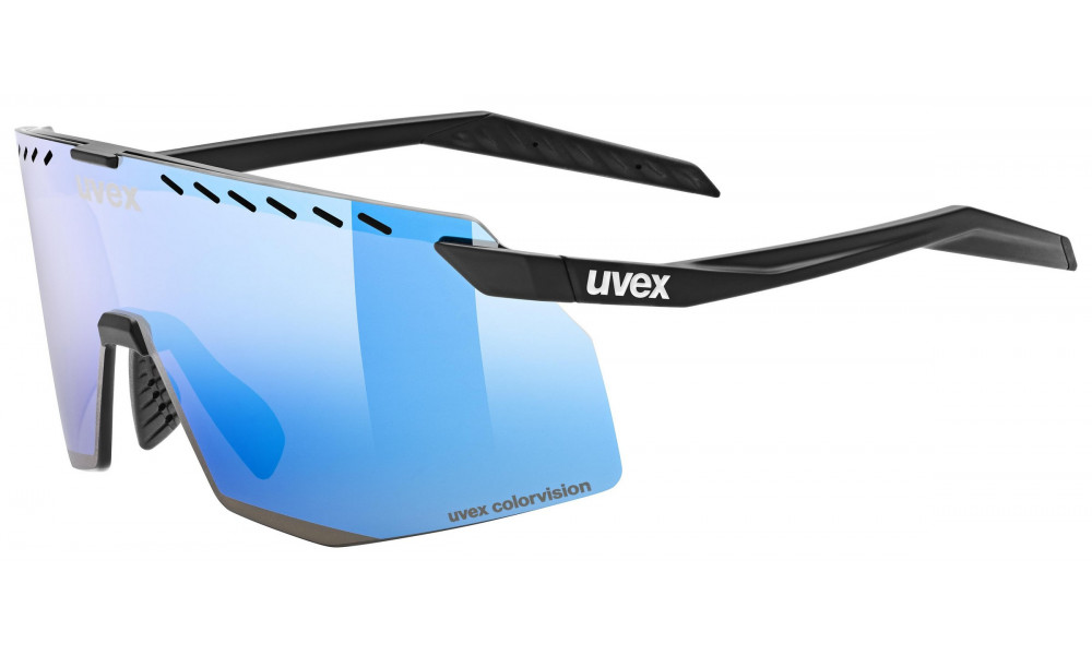 Очки Uvex pace stage CV black matt / buzzy blue - 1
