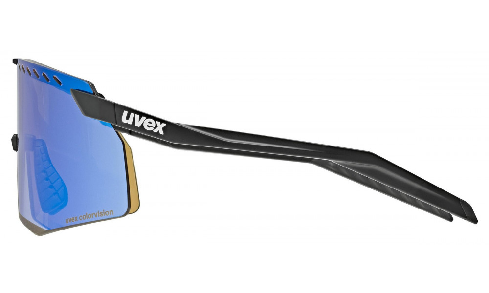 Очки Uvex pace stage CV black matt / buzzy blue - 2