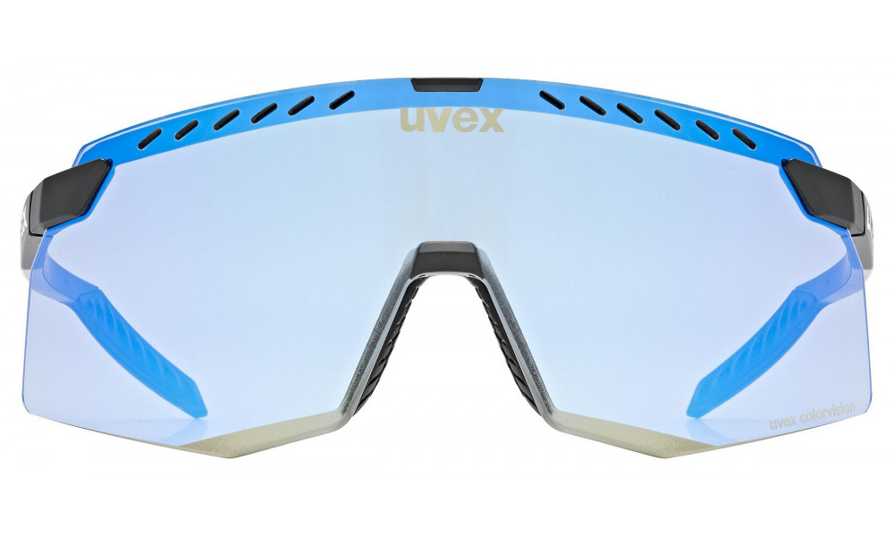 Очки Uvex pace stage CV black matt / buzzy blue - 3