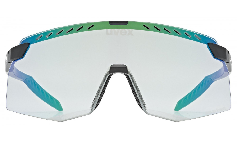 Очки Uvex pace stage V black matt / mirror green - 3