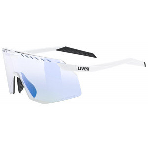 Glasses Uvex pace stage V white matt / mirror blue