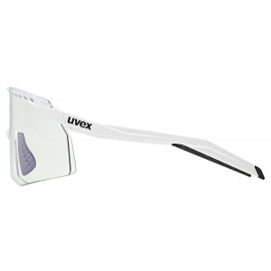 Glasses Uvex pace stage V white matt / mirror blue