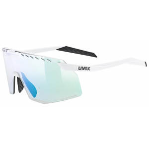 Glasses Uvex pace stage V white matt / mirror green