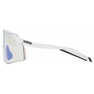 Glasses Uvex pace stage V white matt / mirror green