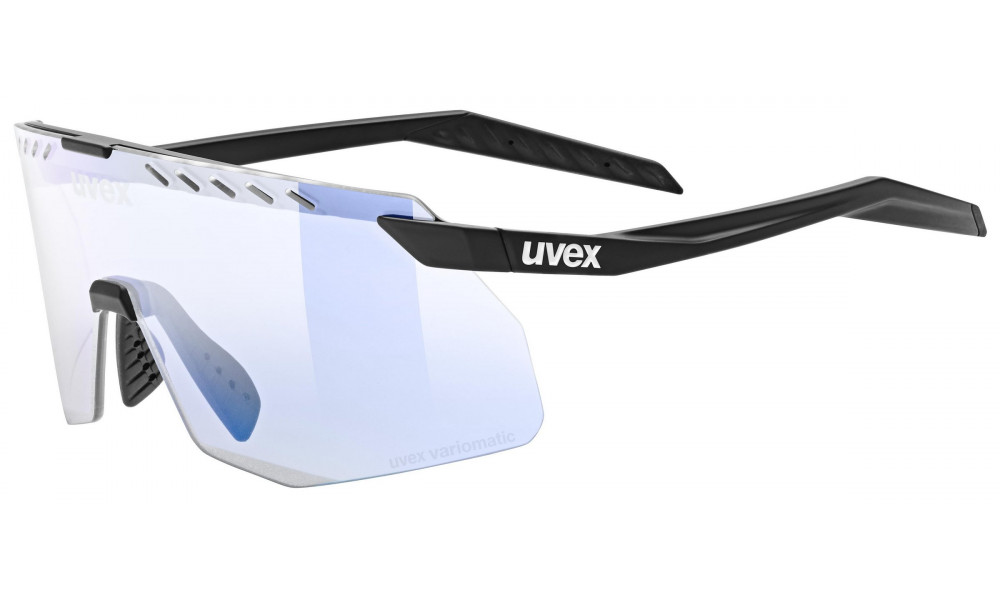 Glasses Uvex pace stage S V black matt / mirror blue - 1