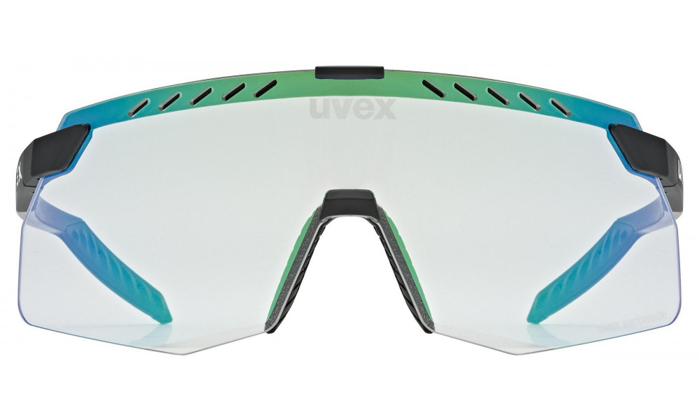 Glasses Uvex pace stage S V black matt / mirror green - 3