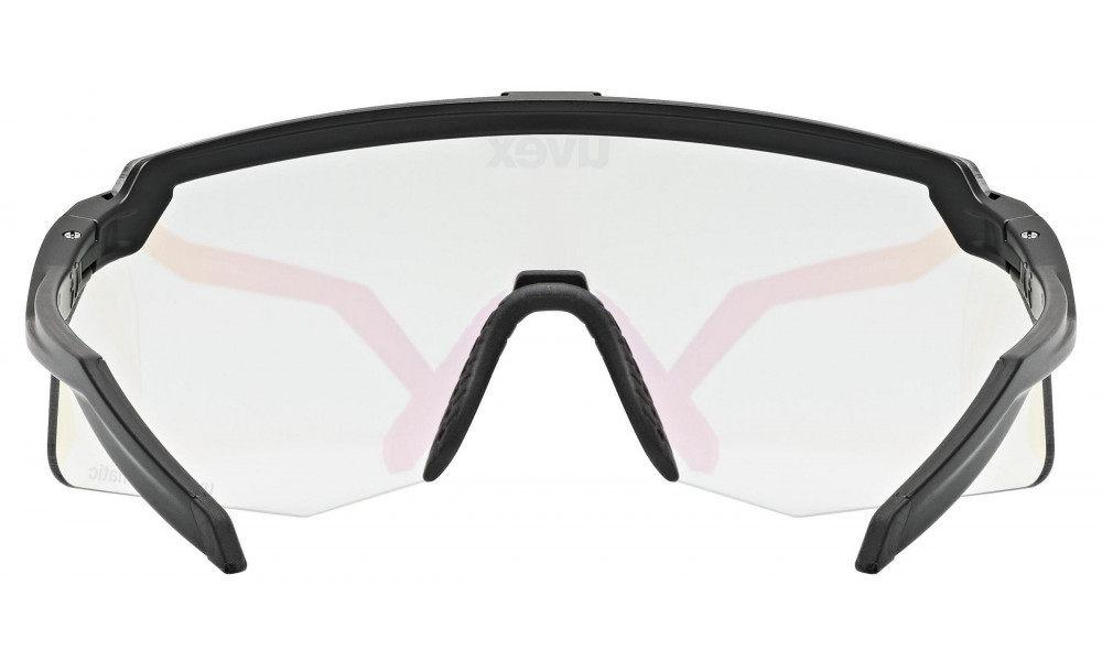 Glasses Uvex pace stage S V black matt / mirror green - 4