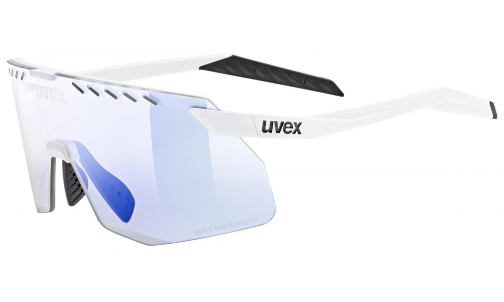 Glasses Uvex pace stage S V white matt / mirror blue - 1