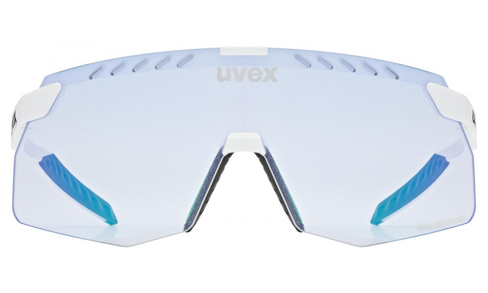 Очки Uvex pace stage S V white matt / mirror blue - 3