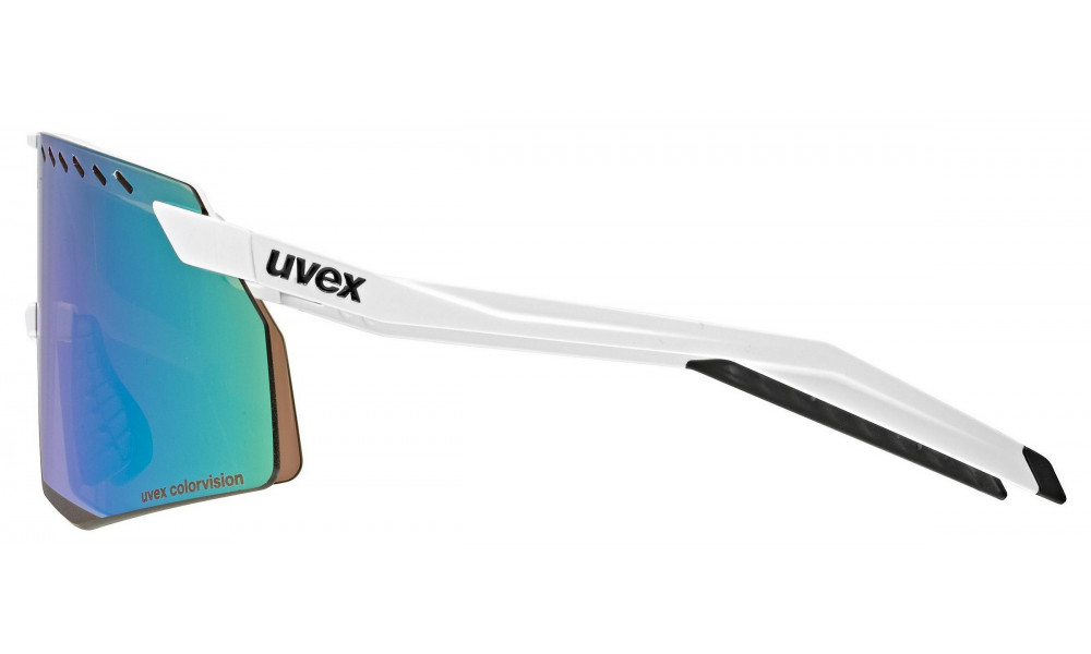 Очки Uvex pace stage CV white matt / glossy green - 2