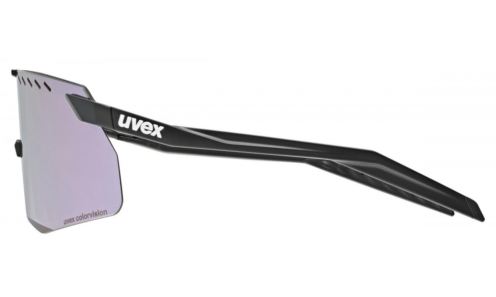 Glasses Uvex pace stage S CV black matt / pushy pink - 2