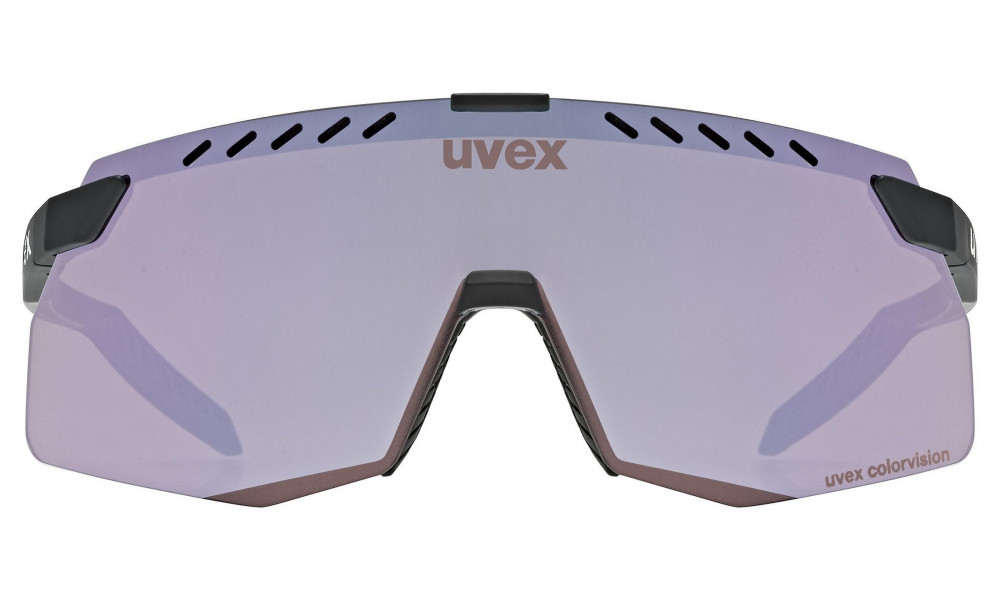 Glasses Uvex pace stage S CV black matt / pushy pink - 3