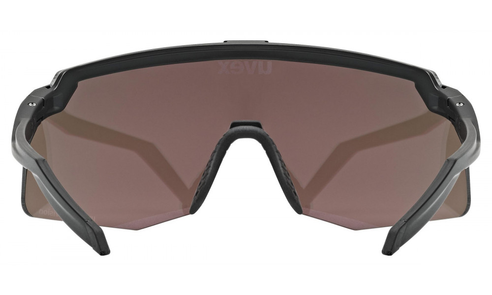 Glasses Uvex pace stage S CV black matt / pushy pink - 4