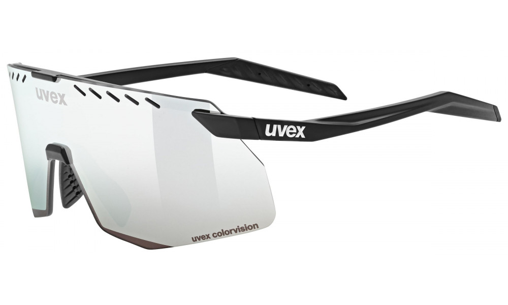 Glasses Uvex pace stage S CV black matt / serious silver - 1