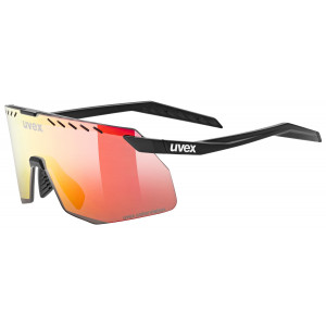 Glasses Uvex pace stage S CV black matt / racy red