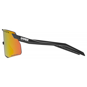 Glasses Uvex pace stage S CV black matt / racy red